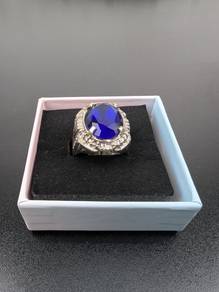 Cincin Batu Nilam Bangkok (Blue Sapphire)