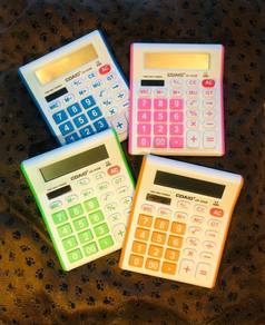 Calculator 12 Digit Colorful Handy Light Solar