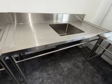 Stainless Steel Single Bowl Sink Table