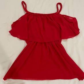 Red casual top