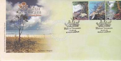 First Day Cover Threaten Habitat Malaysia 2010