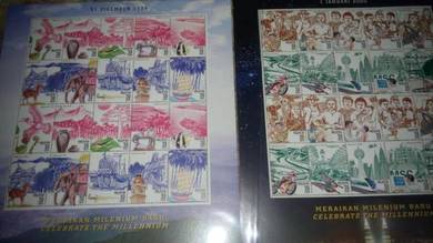 Stamp Sheet Malaysia Millennium Series Mint