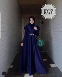 Hidayah maxi dress nude pink green grey blue red