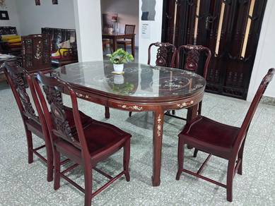 Antique Chinese Rosewood Dining Set