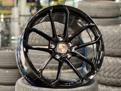New 20 Porsche Macan GTS BLACKOUT FORGED Rim BLACK