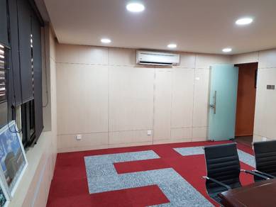 INSTALL TILE CARPET l pasang karpet jenis tile