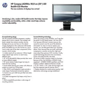 Brand New HP Compaq LA2006x 20" LED Monitor