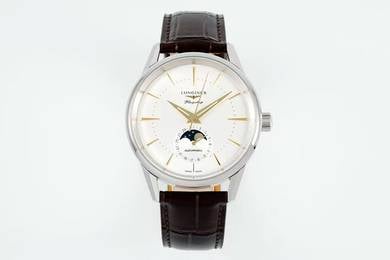 Longines Black Leather Strap 