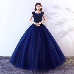 Blue wedding bridal ball dress gown RB1910