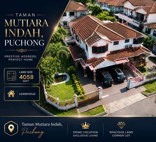 2-storey Terraced House For Sale in Puchong,SGR