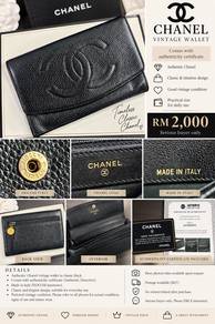 Authentic Vintage Chanel Caviar Wallet