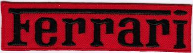 Ferrari Text Logo Motor Automaker Car Patch