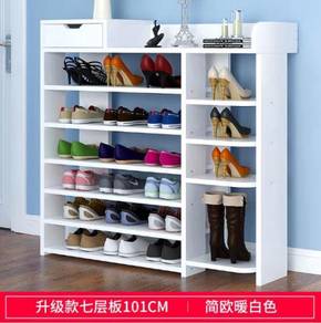 White Shoe cabinet rack cupboard kasut kabinet 2