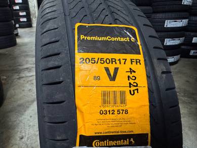 Tayar baru 205 50 17 Continental CPC2 vios Tyre