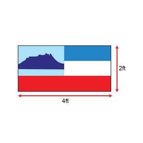 Bendera Sabah (Polyester) 2 x 4ft