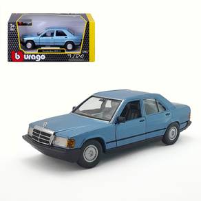Mercedes Benz 190E (W201) Diecast Model Car - Blue