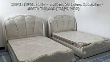 Super-Single Bed with Mattress