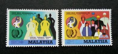 Mint stamp International Youth Year Malaysia 1985