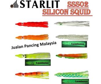 STARLIT Silicone Squid SSS-02 Curve Skirt Jigging