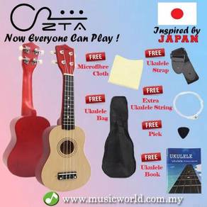 ZTA 21 Inch Soprano Ukulele Beginner Pack Natural