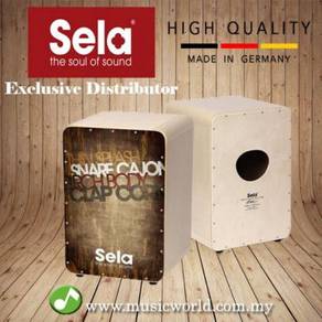 Sela casela brown vintage professional snare cajon