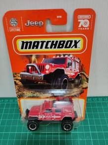 Matchbox Jeep Wrangler Superlift Red Pickup Truck