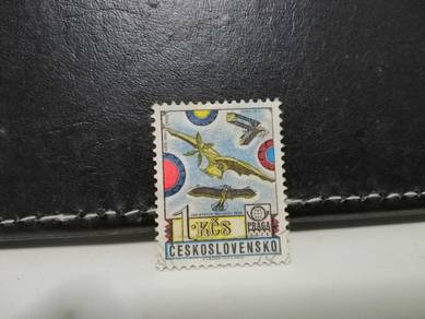 1977 Czechoslovakia Stamp Early Aviation