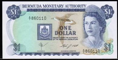 Bermuda Monetary Authority $1 DOLLAR 1984 unc