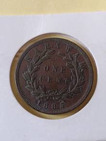 syiling 1885 Sarawak one cent 