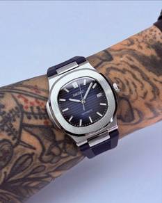 Custom Seiko Mod 40mm Blue Vignette Nautilus