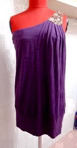 Off-Shoulder Dress with Sequinned Strap