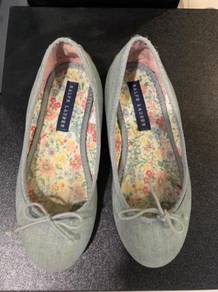 Ralph Lauren blue ballerina shoes