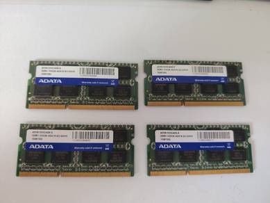 4pcs DDR3 4GB RAM – 16GB Total – Used 