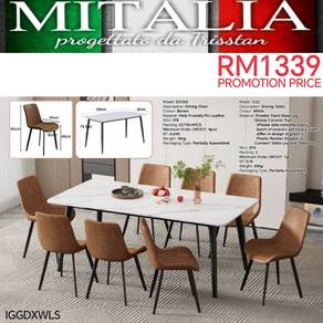 8 Seater Dining Table Set | Meja Makan 8 Orang