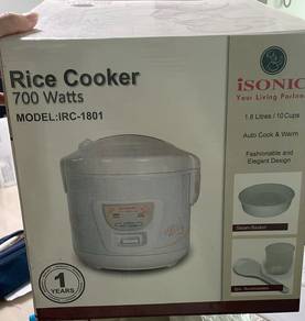 Brand New iSONIC 1.8L Rice Cooker (IRC-1801)