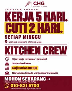 Kitchen Crew in Central Kitchen Wangsa Melawati