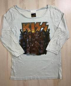 Kiss L/Sleeve Loose Collar Tee #J Used