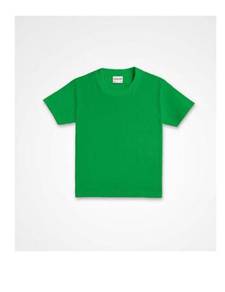Plain kid's t-shirt round neck kelly green