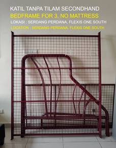 KATIL TANPA Tilam, BEDFRAME No Matress, SERDANG