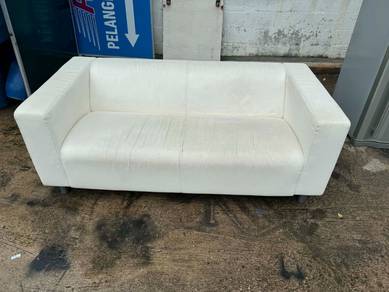 (IKEA) 6ft Leather Sofa 2-3 Seater
