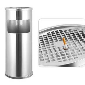 30x61cm Vertical Stainless Steel Ashtray Trash Can