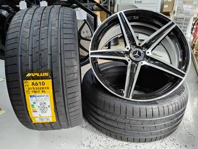 Mercedes W212 W213 W214 19" Rim + Tayar Baru R114