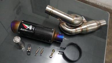 Kawasaki z800 link pipe n muffle exhaust ekzos