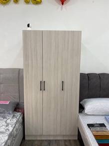 Almari Baju 3Pintu Siap Pasang🤩