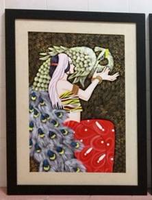 Vintage Framed Painting - 1980s
