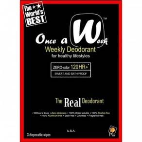 Original OAW 3's Weekly Natural Deodorant Wipes