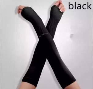 Black Hand Socks Arm Sleeve Cover UV Protection
