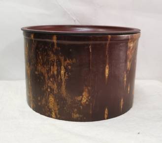 Lidded Japanese Chakoboshi slop bowl made of cherr