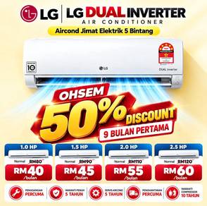 Promo LG Dual Inverter Aircond (Spg Rengam JHR002)