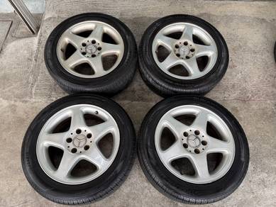 Rim original w202 w203 16 inch tayar 98%